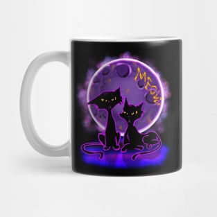 Cosmic Black Cats Mug